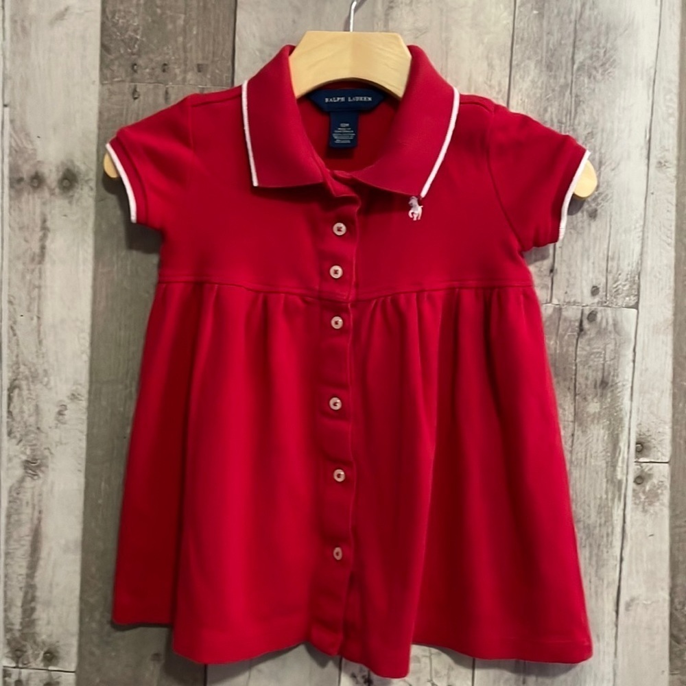 Ralph Lauren Red short sleeve polo dress